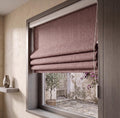 Textured Woven Roman Shade, Dusty Rose Linen Blind, Custom Window Treatment, Modern Farmhouse Decor - Image 1