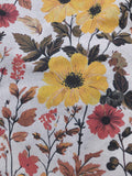 Sunlit Garden Linen Curtain – Bright Botanical Floral Panel for Boho or Farmhouse Style - Image 3